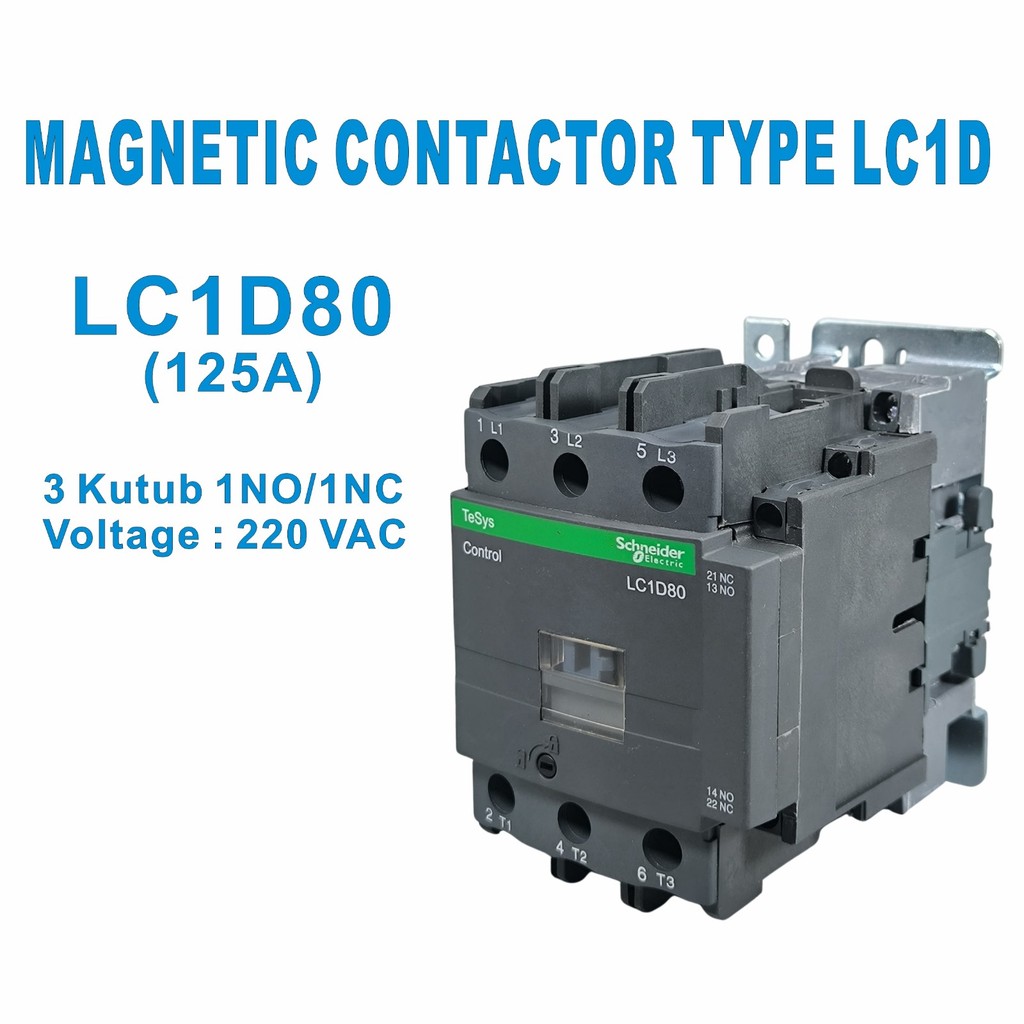 Magnetic Contactor Kontaktor  LC1D80M7