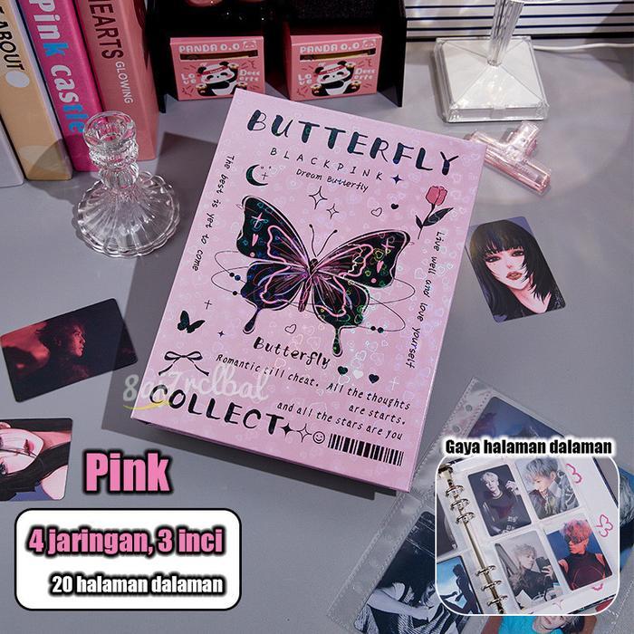 Ziplock Binder A5 Ziplock Binder A6 Cardbag Binder Cover Binder A5 6 Rings Butterfly Album Kpop Hard