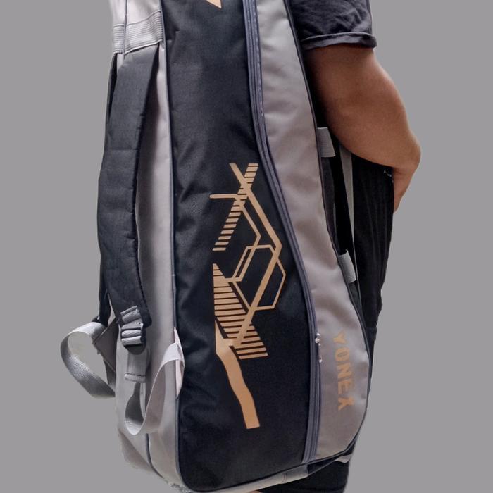 Tas Raket Badminton Yonex 2 Ruangan Thermo Anti Air Olahraga - Hitam