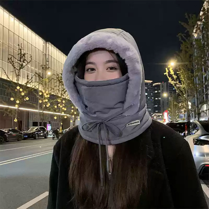 Kupluk Balaclava Polar Multifungsi / Masker Ninja Full Face Hoodie / Hangat Thermal Untuk Camping