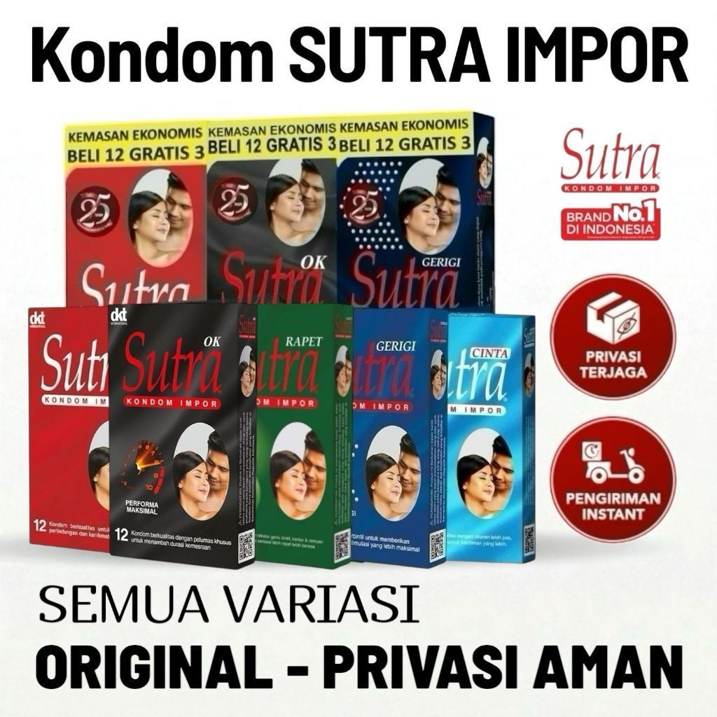 GUNCANG PROMO RAMADHAN SUTRA Kondom Polos Gerigi Super Tipis Ultra Lembut Kualitas Original 100% Res