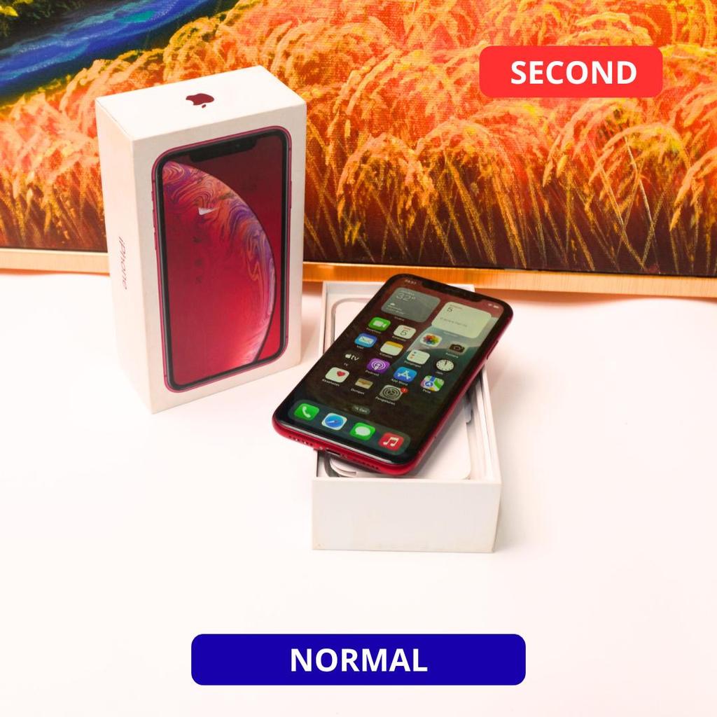 IPHONE XR 64 GB HP SECOND ORIGINAL SINAR MUTIARA CELL