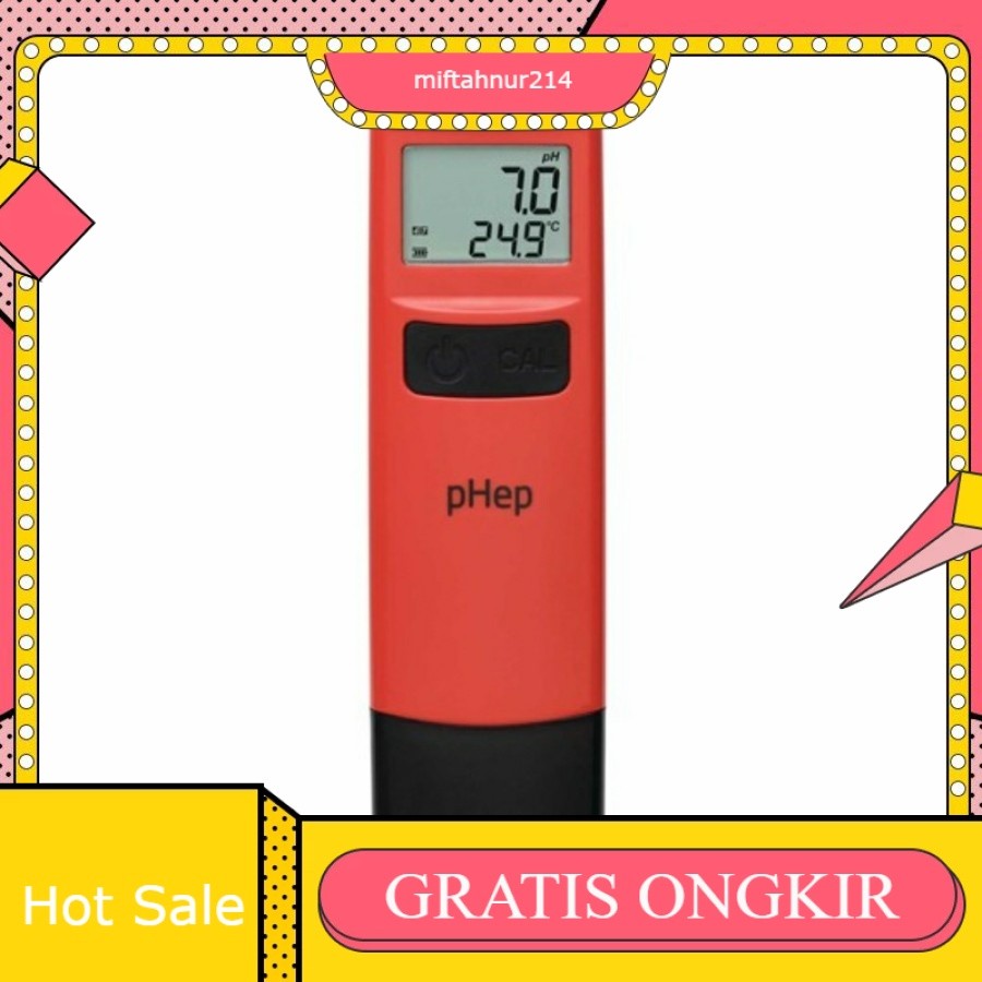 PH Meter HANNA HI 98107 / PH Meter Digital HANNA HI 98107 - Khusus air tawar
