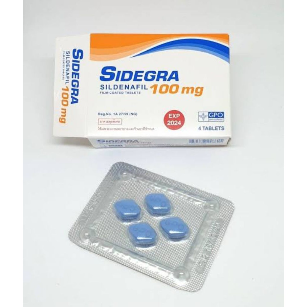(Perivasi aman) Sidegra SF 100mg 1Kotak 4 Butir Stamina Tahan Lama Herbal Ampuh