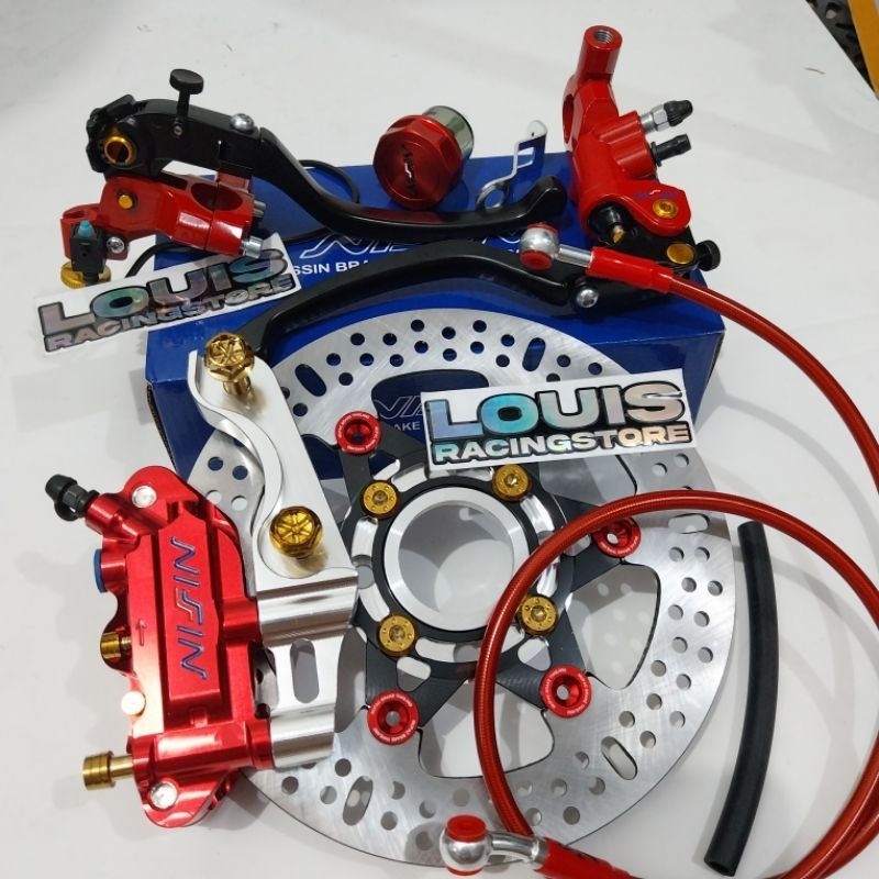 paket kaliper master rem rx king piringan 220mm kaliper monoblok kaliper rx king