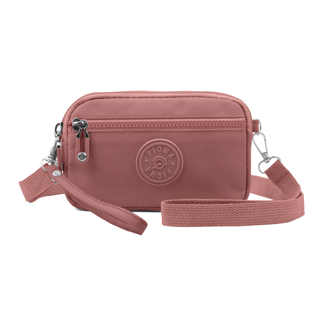 Dompet Selempang Wanita Tas HP 3 Resleting Pouch Waterproof