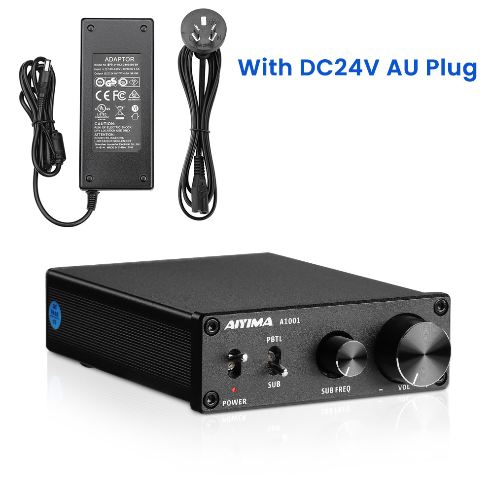 AIYIMA A1001  100W Subwoofer Amplifier TPA3116 Power Amplifier Speaker Sound Amplificador gital Clas