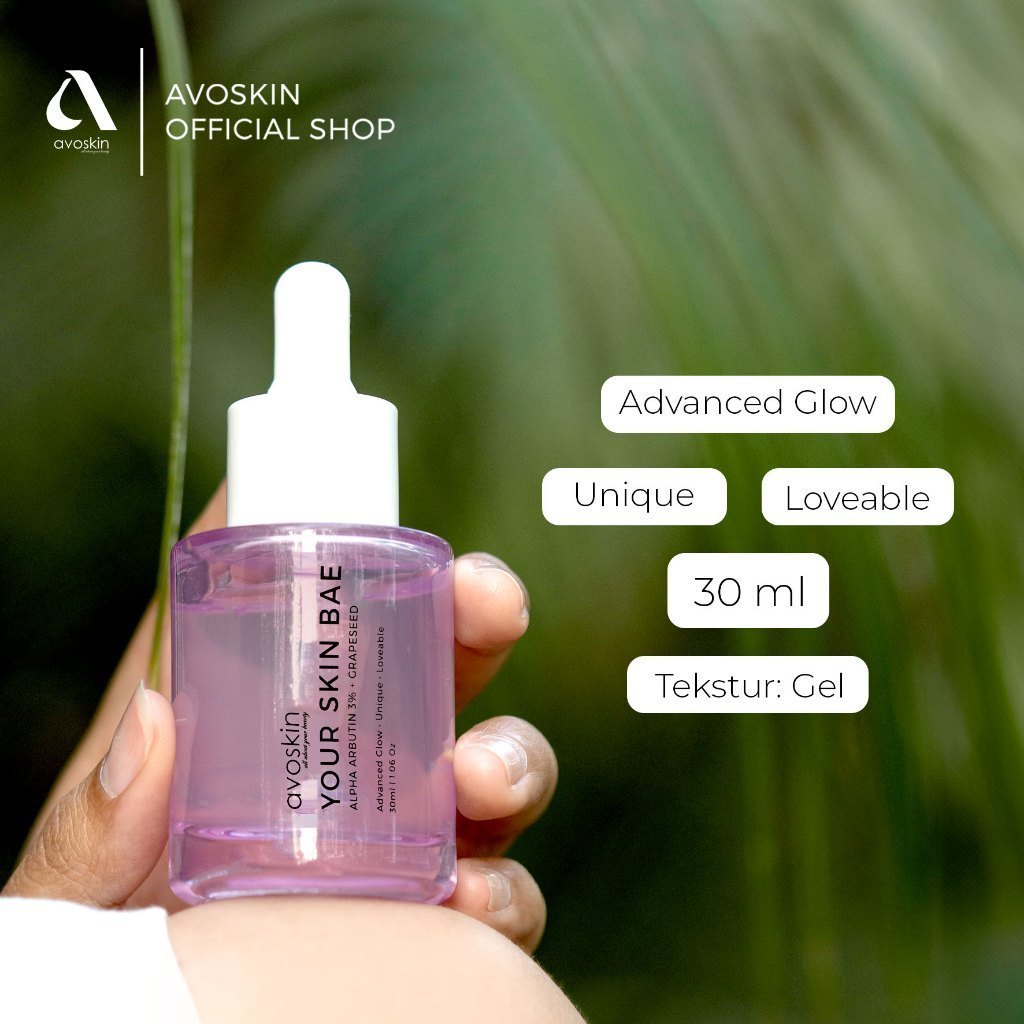 Avoskin Serum Your Skin Bae Alpha Arbutin 30ml || Untuk Flek Hitam, Bekas Jerawat, Kulit Kusam