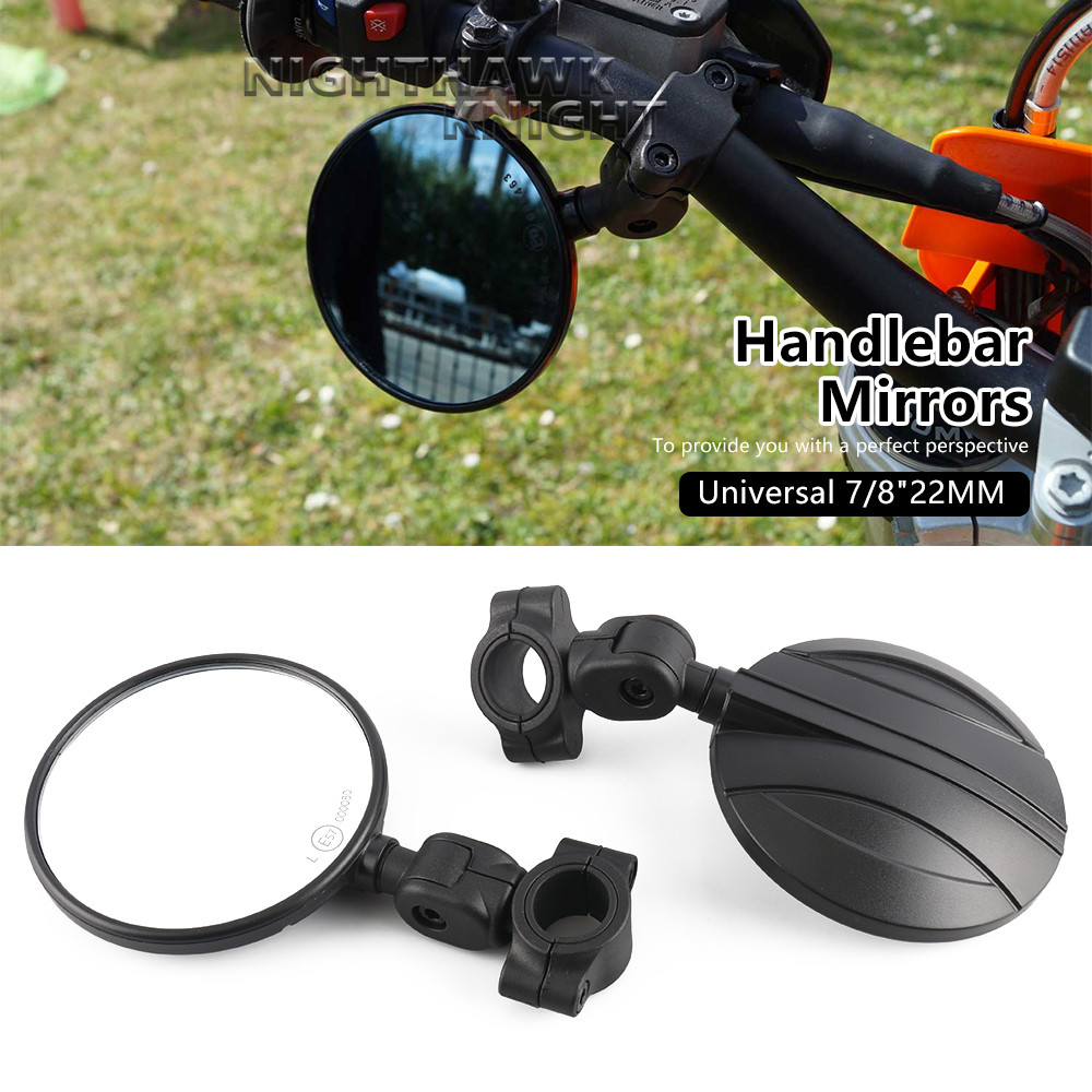 Sepasang Kaca Spion Universal Sepeda Motor 7/8“22MM Untuk HUSQVARNA 701 690 SMCR EXC Dirt Bike Akses