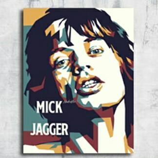 Big Salle  Poster Dinding Mick Jagger Popart