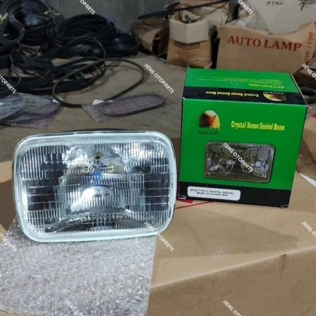 6052 - SEAL BEAM/SEALED BEAM/LAMPU DEPAN KOTAK 7 INCH (L300/KATANA/F70) 100/90 WATT - SEALED BEAM 12