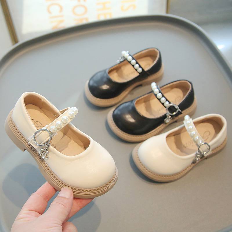 SHB545 BISA COD Sepatu anak perempuan pantofel mutiara sepatu anak cantik formal & casual model kore