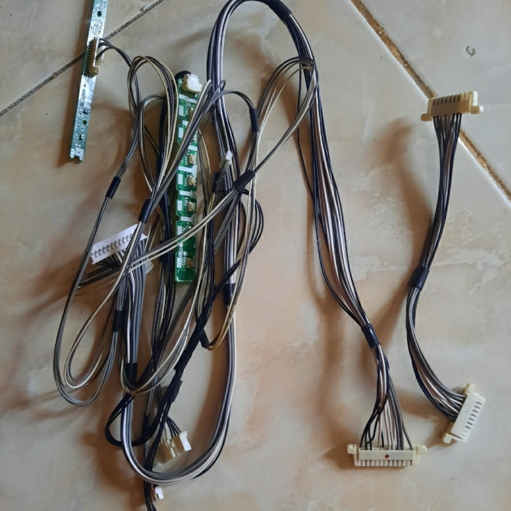 Kabel - Tombol Menu Remote - Tombol Sensor IR Remot Tv LED Sharp LC-45LE280X - LC-45LE280 - LC45LE28