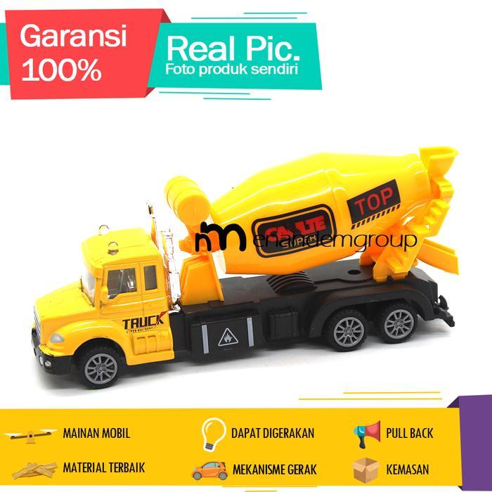 Diecast Miniatur Mainan Mobil Besi Truk Molen Semen - Molen by Allshopibamz