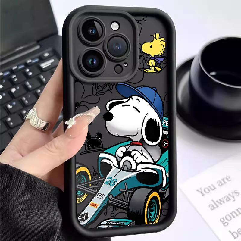 Softcase OPPO Reno5 4G 5G Reno3 Reno4 F Lite K Z Reno6 Cartoons Snoopy Soft Pro Camera Silicone Case