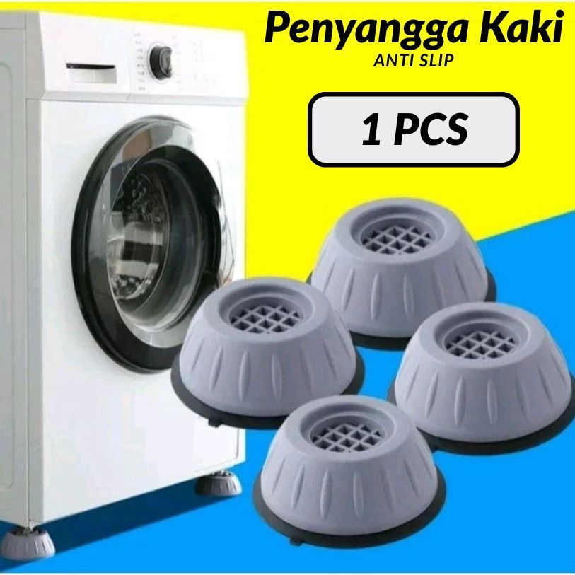 Penyangga Mesin Cuci Anti Getar Vibration Pad Peredam Getaran Alas mesin cuci Anti Slip Karet