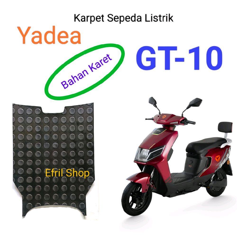 Karpet Sepeda Listrik Yadea GT10 atau GT 10 Bahan Karet