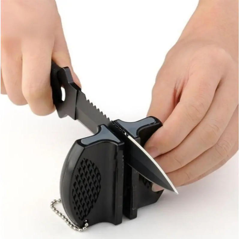 PM88-Pengasah Pisau Mini ONEUP Portable Knife Sharpener Asahan Tajam 2 Sisi Pengasah Mudah Dibawa Ba