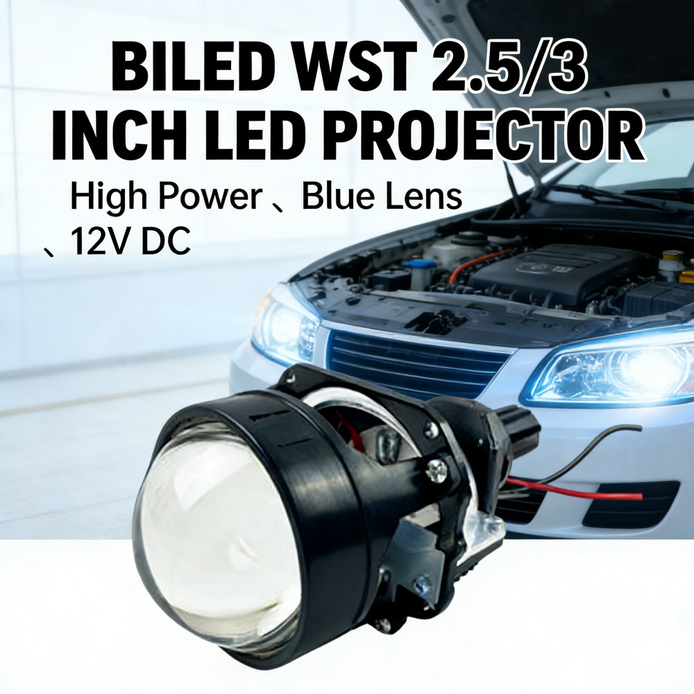 WST 3 INCH LED PROJIE DC 55W BLUE LENS 2.5 INCH BILED 12V