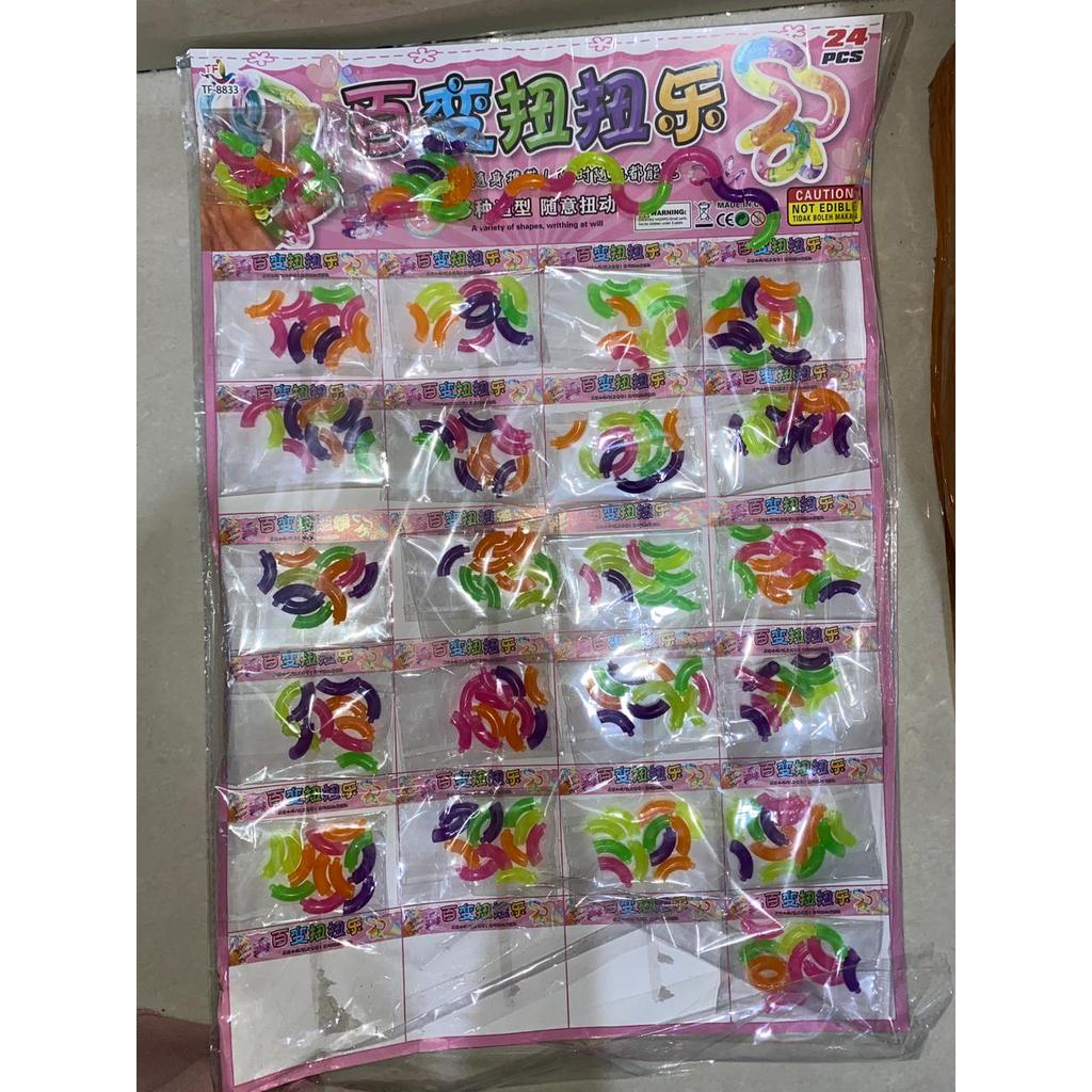 ASS MAINAN SAMBUNGAN PIPA LIKA LIKU ULAR FLEKSIBEL EDUKATIF SENSORIK MOTORIK / FUN TOYS COLORFUL