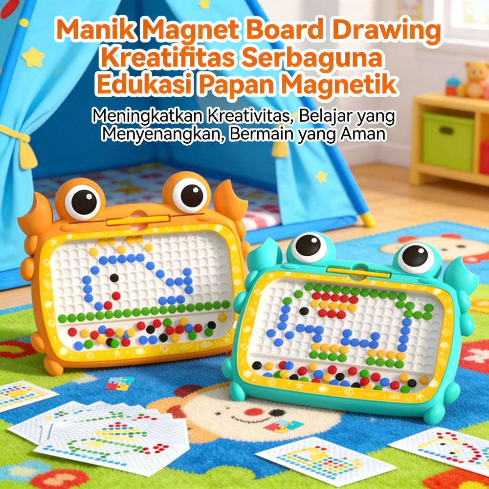 Papan Gambar Besar Anak Mainan Edukasi / DIY Magnetic Drawing Board / Kreatifitas Edukasi Magnetic B