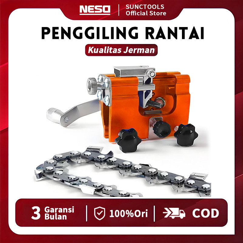 GILISHOP JERMAN NESO Top Chain Grinder Alat Pengasah Rantai Gergaji Aluminium ()/ Alat Pengasah Rant