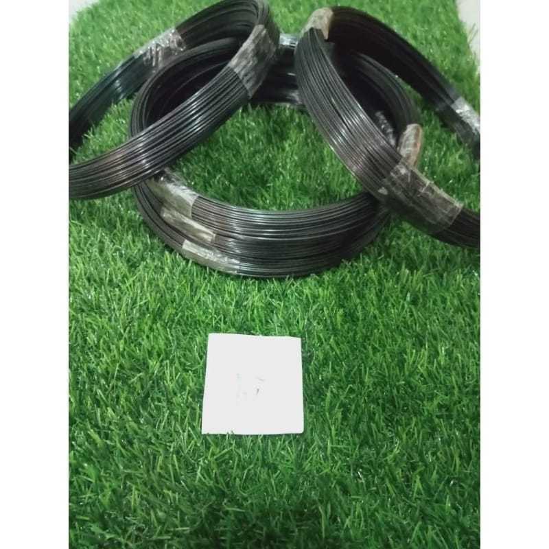 Ruji fiber hitam ukuran 1mm-2,5mm panjang 100 meter kualitas import