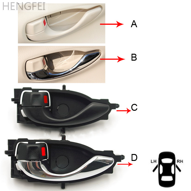 Aksesoris Untuk Mobil Toyota Yaris 2012-2019 Gagang Pintu Dalam