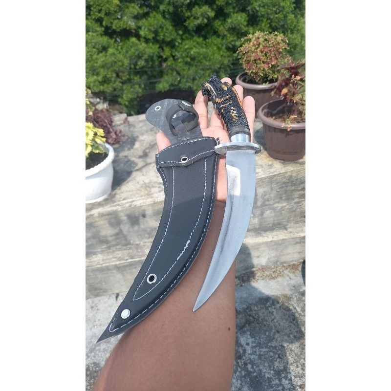 pisau dapur kuku macan motif naga