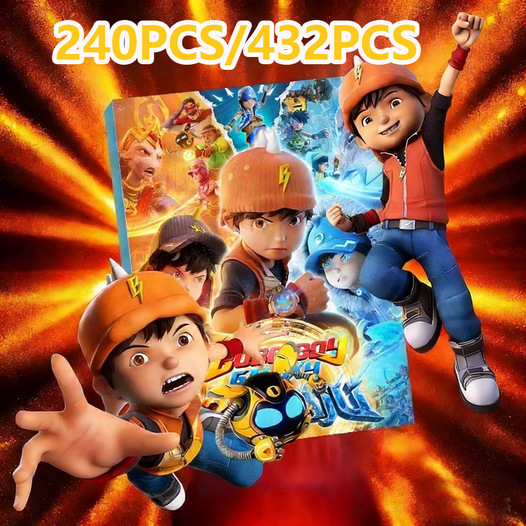 240PCS/432PCS Kartu Mainan Boboiboy Galaxy Album Kartu - Hanya Buku Album Kartu, Tanpa Kartu Boboibo