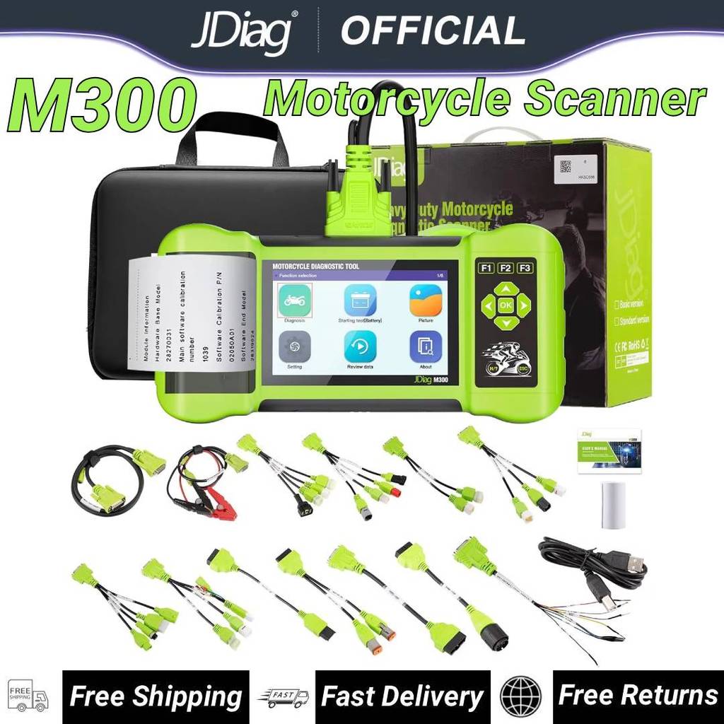 2026 JDiag M300 Motorcycle Diagnostic Tool OBD2 Scanner Motorcycle Diagnose Tools ABS Engine For BMW
