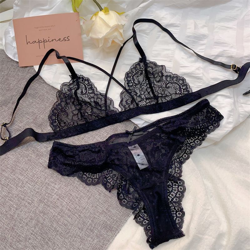LadyAllure COD Bra Set Lace Tipis Transparan Tanpa Kawat - Model Nyaman & Eksklusif Untuk Tampil