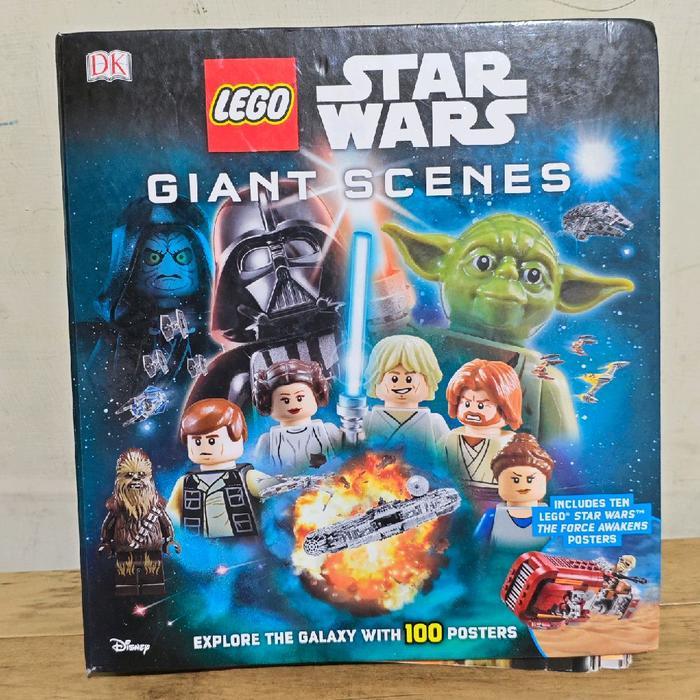 Poster Book Lego Star Wars Giant Scene 100 Poster Original DK Buku Poster Gambar 2ND