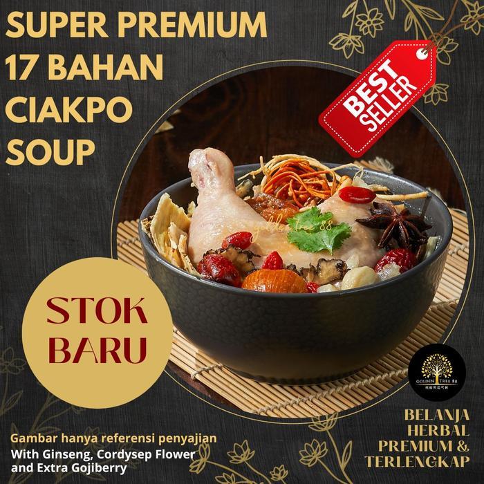 Super Tim Ayam Ginseng Terlengkap 17 Bahan Ciapo Chicken Herbal Soup