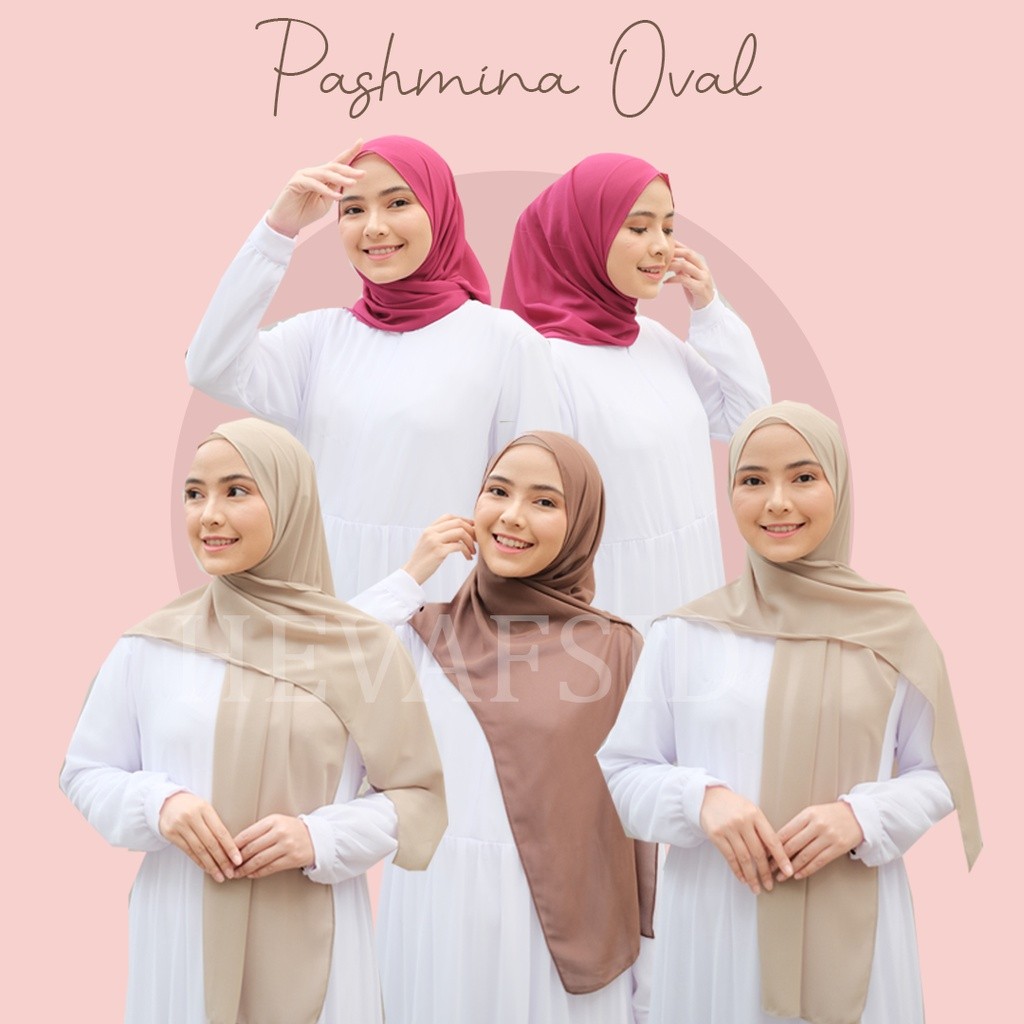 Bisa COD Heva - PASHMINA OVAL MALAYSIA /JILBAB MALAY OVAL/HIJAB PASHMINA CERUTY BABYDOLL Av-20