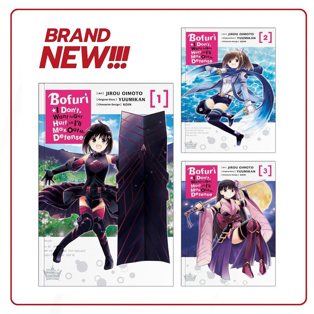 Bofuri: I Don't Want to Get Hurt, so I'll Max Out My Defense, Vol. 1-7 ( Light Novel ) by Yuumikan (