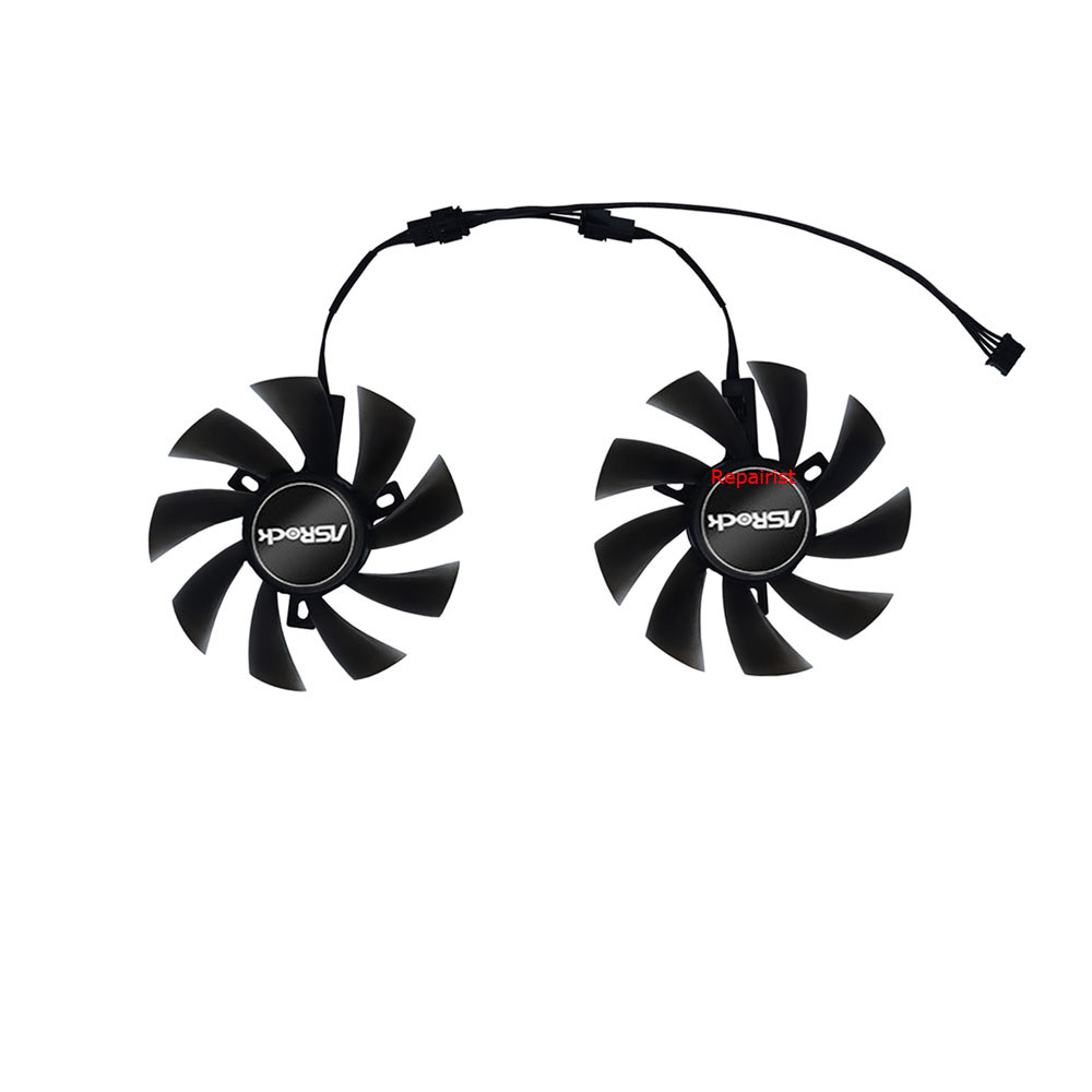 2Pcs/Set,T129215SU,GPU Card Fan,For ASRock RX 5600 XT RX5600XT allenger D 6G OC,Graphics Cards Cooli
