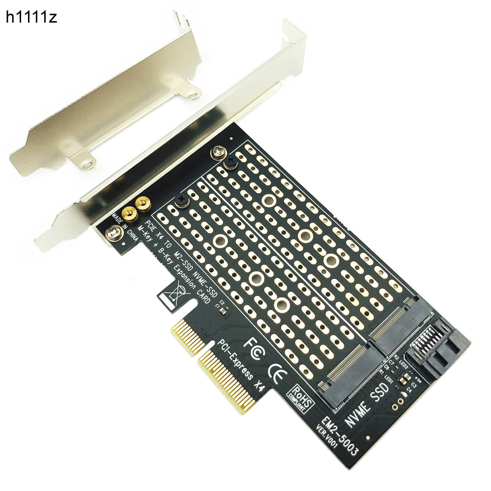 PCI Express PCIE to M2 Adapter NVME SATA M.2 SSD PCIE Adapter NVME/SATA M2 PCI E Adapter SSD M2 to S