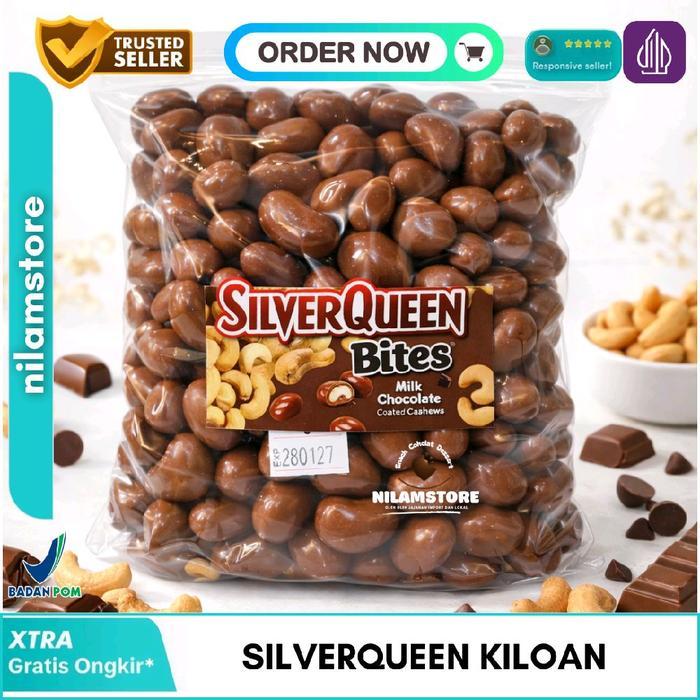 [zerov] Coklat Silverqueen Bites 1KG Silverquen Bites 500g Silverqueen Bites 250g  Chocolate Camilan