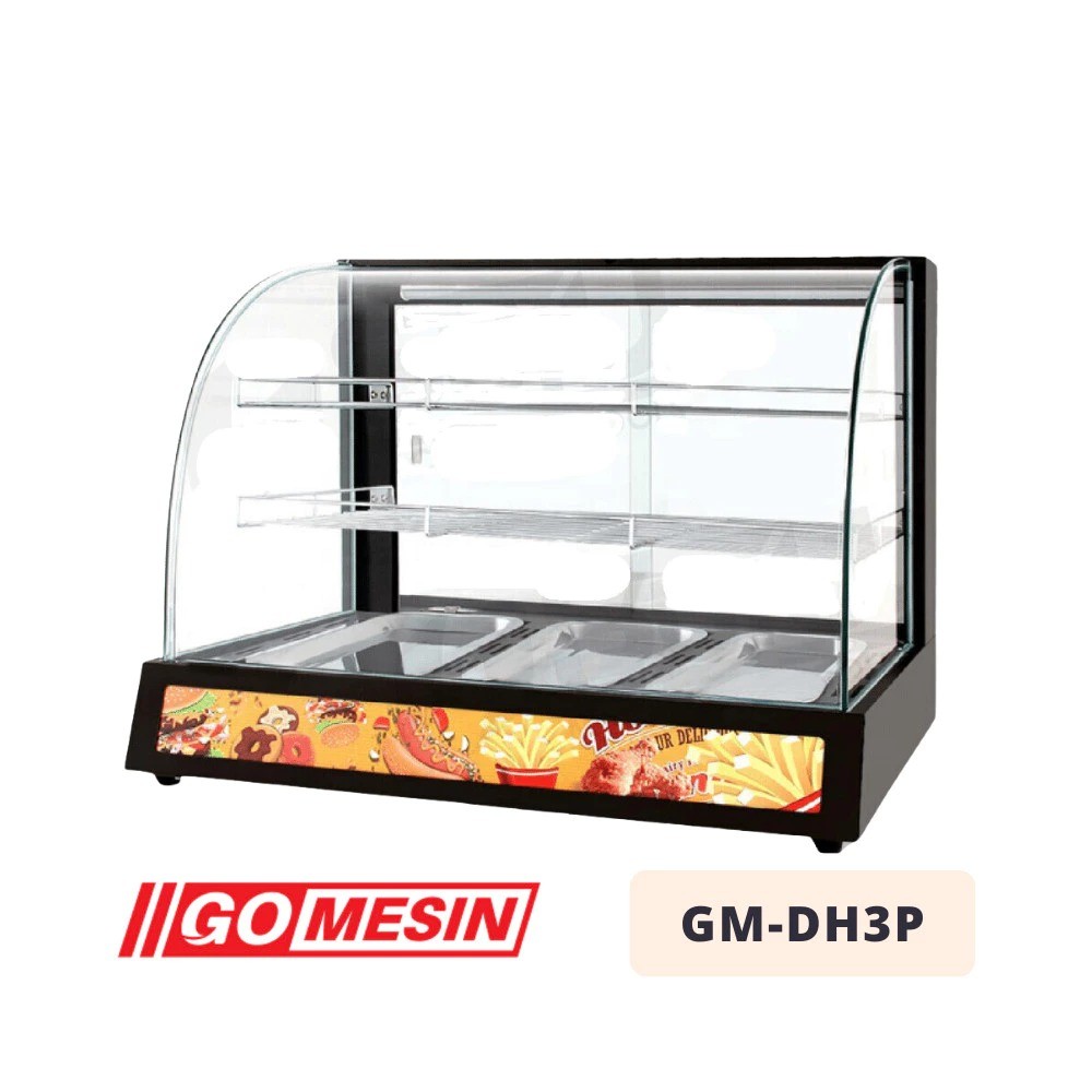 Etalase Makanan Gomesin GM-DH3P Penghangat Makanan Original