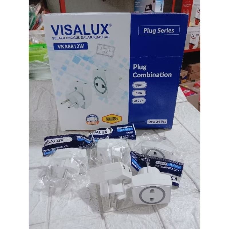 T Multi Cabang 3 Visalux - Steker T Cabang 3 Visalux - T Multi Kuningan Visalux