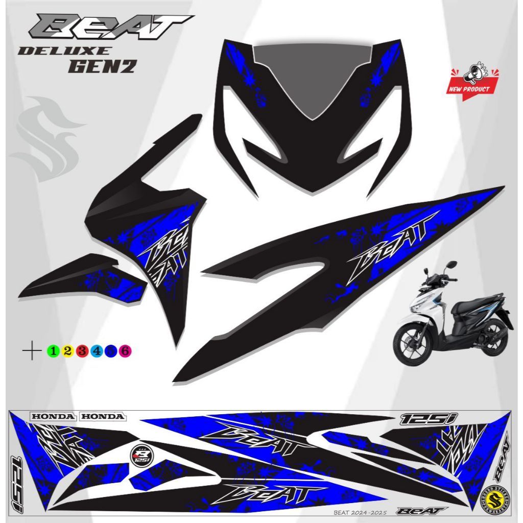 VARIASI MOTOR BEAT TERBARU / STRIPING VARIASI BEAT ALL NEW STRIPING VARIASI