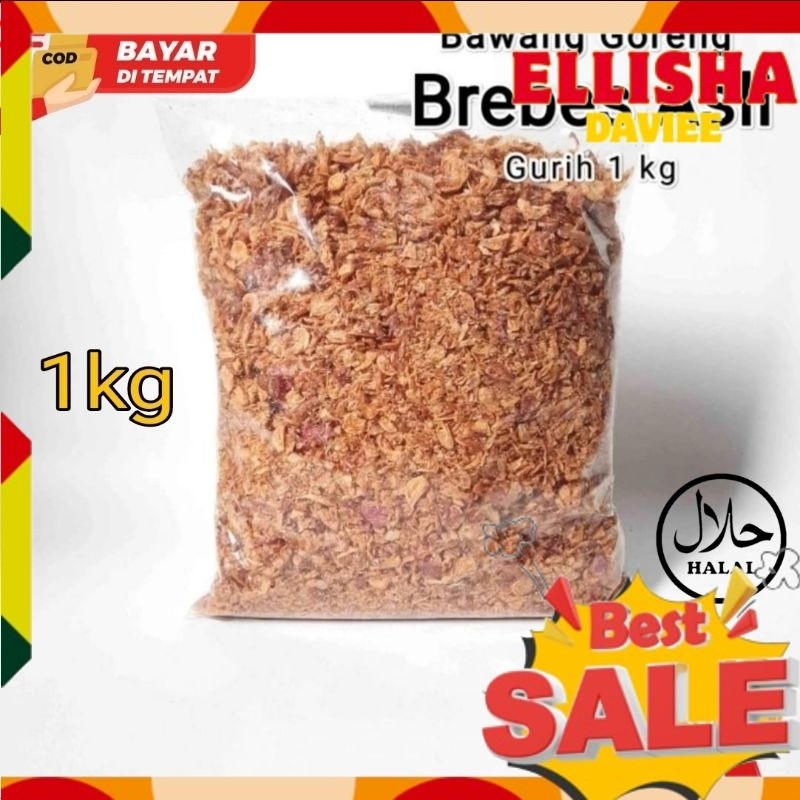 Bawang Merah Goreng 1 kg [ C ] •Termurah Brambang Asli brebes Campuran Kemasan 1000g