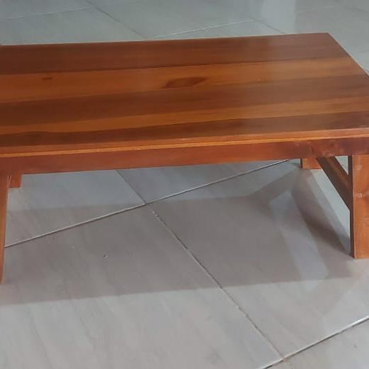 meja lipat meja belajar meja laptop kayu jati asli JUMBO TERMURAH 90X40X30