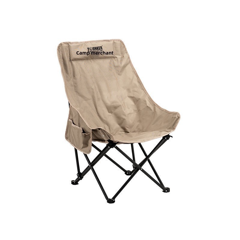 A folding stool outdoor fishing with a sunshade