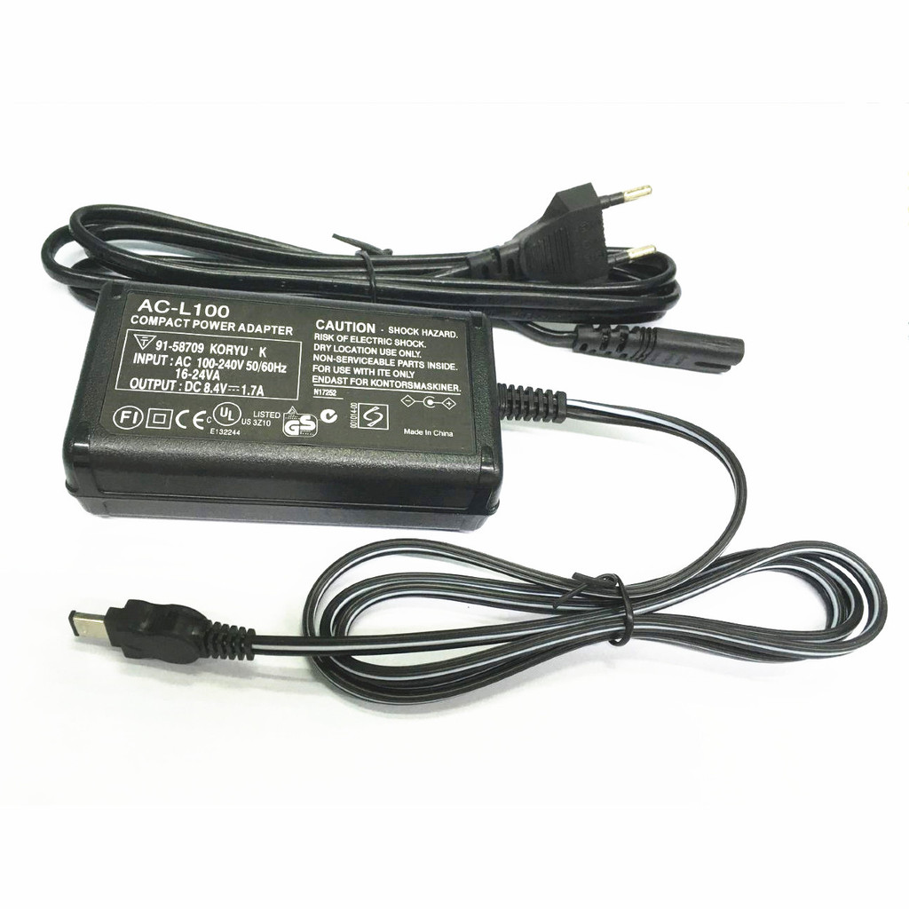 Charger for Sony ACL100 ACL15 ACL10 AC15A ACL10A, MVCFD DSCS30 F707 F717 F828 DCRTRV DCRDVD100 DVD10