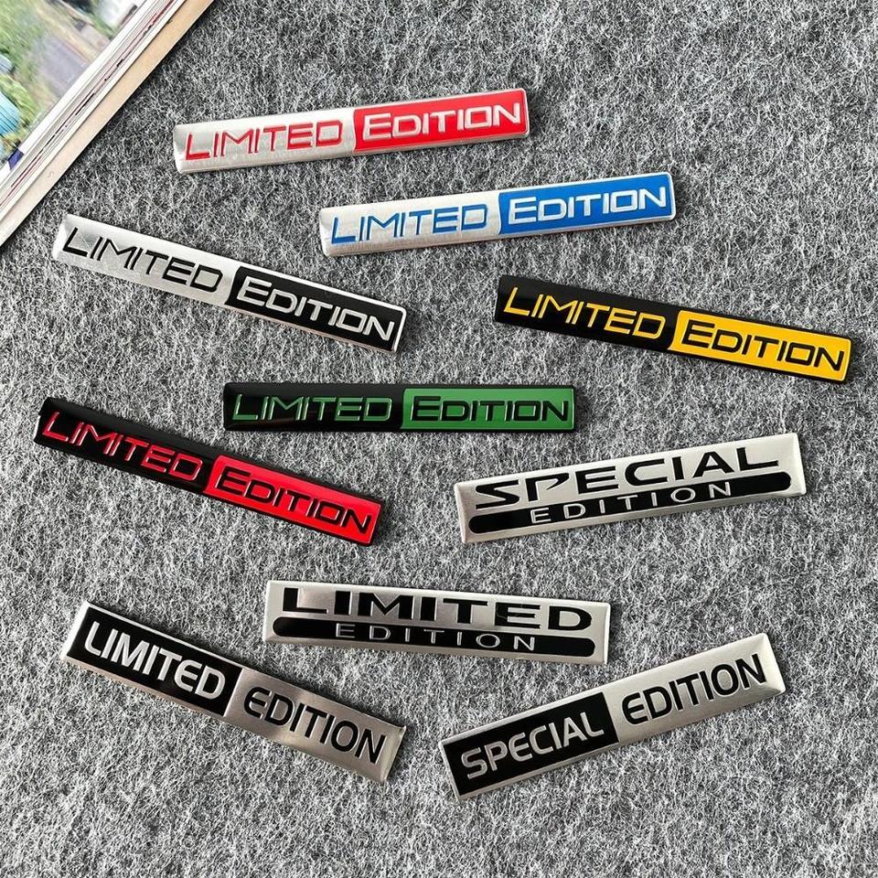 Car Stickers LIMITED ETION Emblem 3D Aluminum SPECIAL Badge For volvo v40 golf mk2 mg zs hybrid 2025
