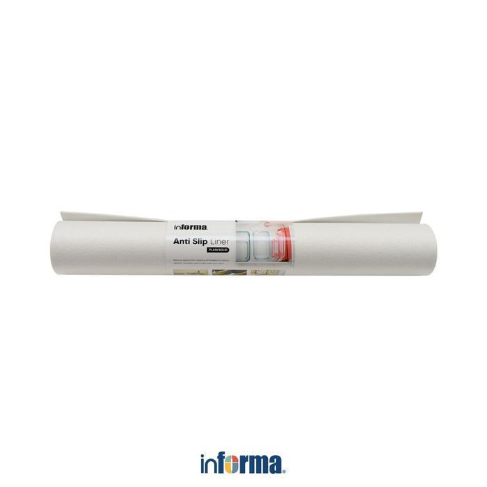 Informa 45X150 cm Alas Antislip - Putih Pelapis Laci Alas Meja Tatakan Piring Matras Laci Pelindung 