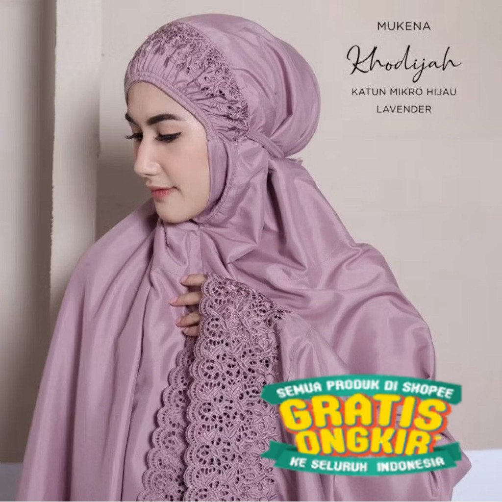 Mukena Dewasa Jumbo Katun Premium Full Bordir Siti Khadijah Mewah Cantik By Aprilia Store/ moment