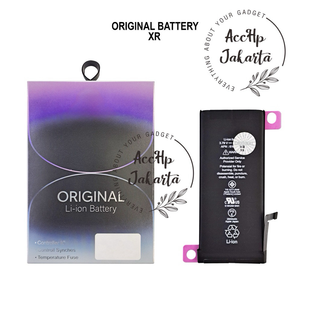 Baterai Batre IP XR Batrei Battery Batrai  IP XR Original  Distributor